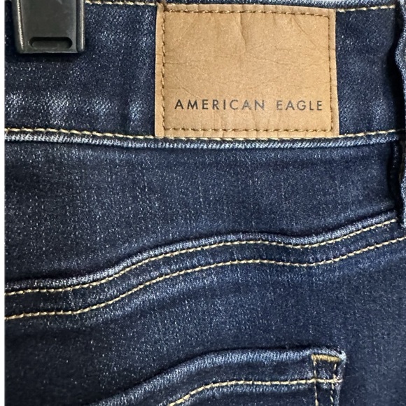 American Eagle Dark Blue Jeggings Women’s Size 14 Short - Picture 4 of 7